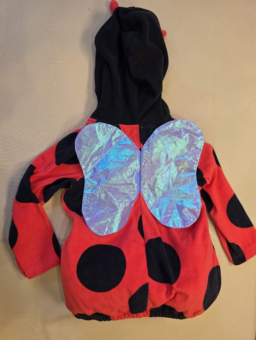 Carter’s Ladybug Costume Hoodie 5T Padded Wings Antennae
